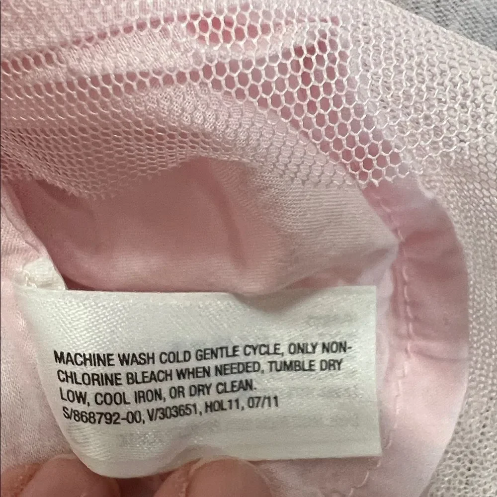 Baby Gap Pink long sleeve dress with tulle skirt size 6-12 months EUC